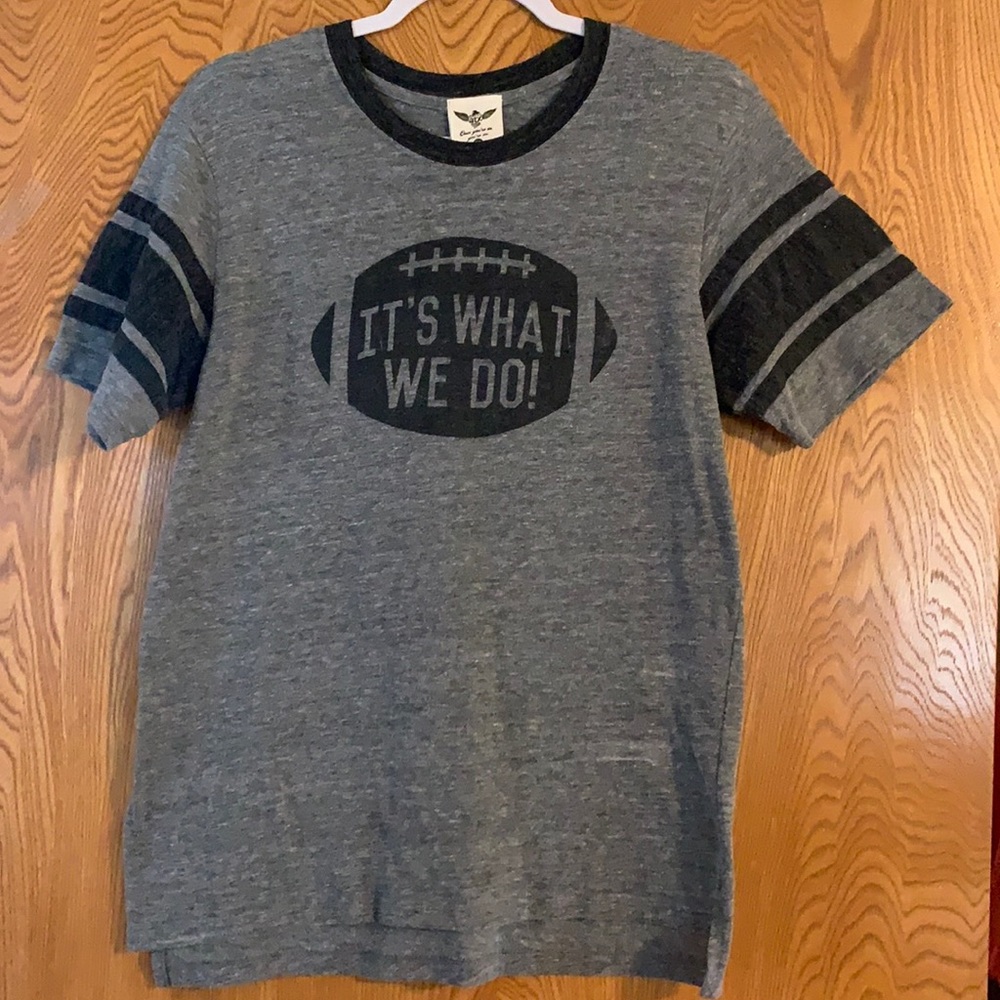 Gray/Charcoal “It’s What We Do!” Football T-shirt